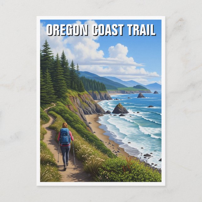 Oregon Coast Trail Postcard (Front)