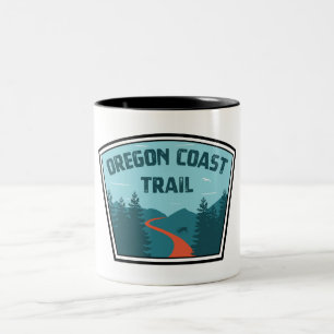 Oregon Coast Trail Two-Tone Coffee Mug
