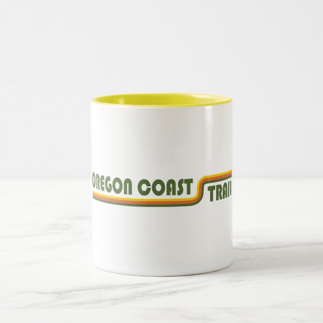 Oregon Coast Trail Two-Tone Coffee Mug (Center)