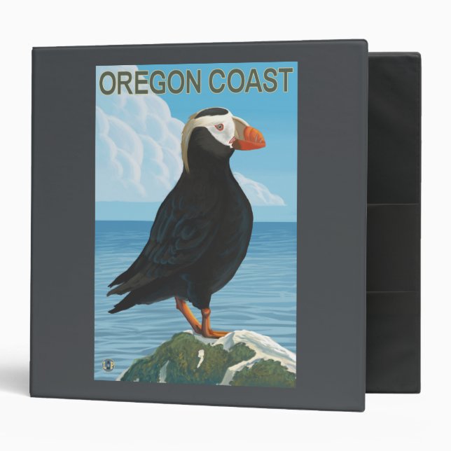 Oregon Coast Tufted Puffin Binder (Front/Inside)
