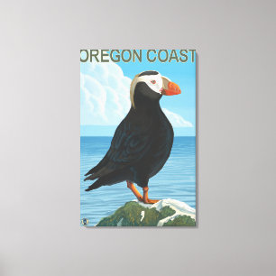 Oregon Coast Tufted Puffin Canvas Print