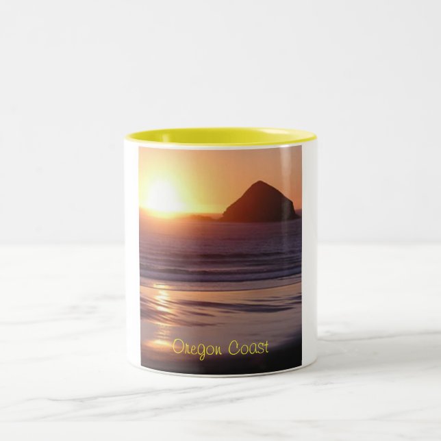 Oregon Coast Two-Tone Coffee Mug (Center)