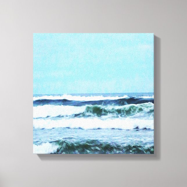 Oregon Coast Waves Canvas Print (Front)