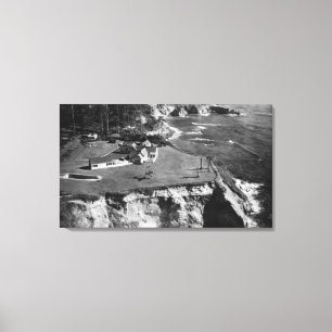Oregon Coast West Shore Manor Otter Rock Canvas Print