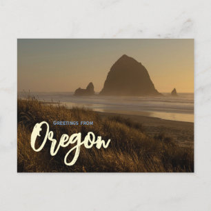 Oregon Coastal Scenic Travel Postcard
