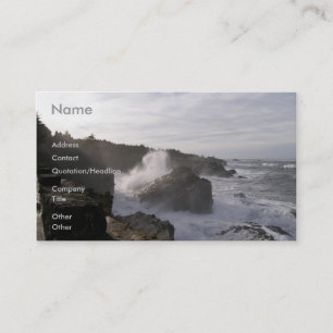 Oregon Coastline Business Card