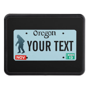 Oregon Columbia Sasquatch License Plate Trailer Hitch Cover