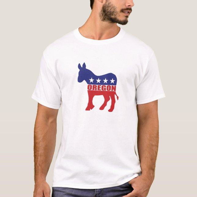 Oregon Democrat Donkey T-Shirt (Front)