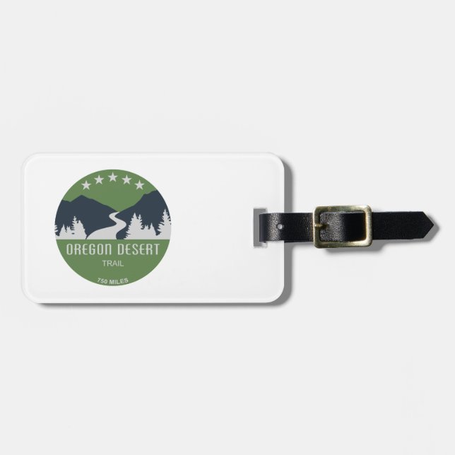 Oregon Desert Trail Luggage Tag (Front Horizontal)