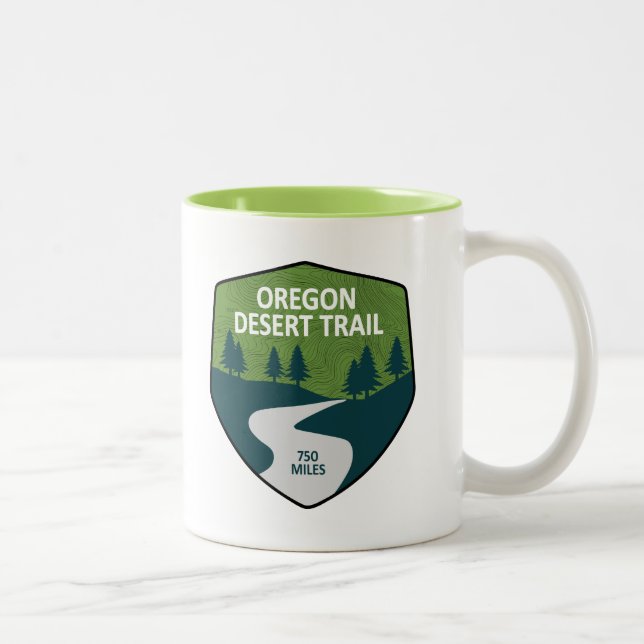 Oregon Desert Trail Two-Tone Coffee Mug (Right)