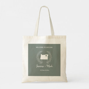 Oregon Destination Wedding Welcome Guests  Tote Bag