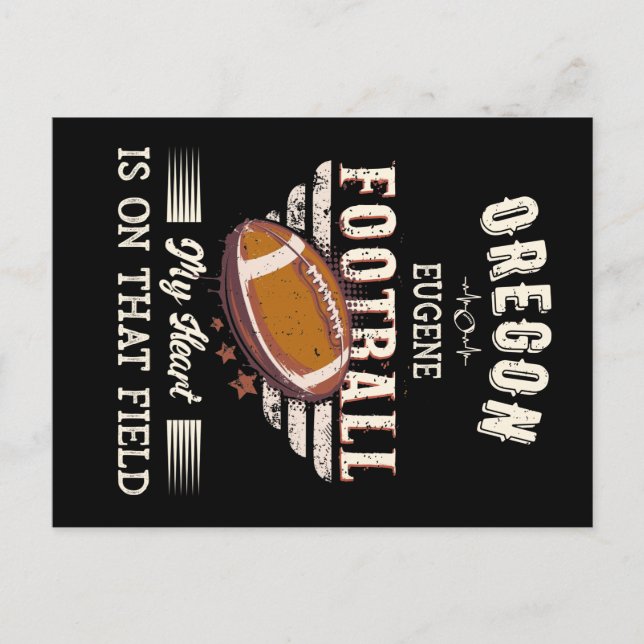 Oregon Eugene American Football Postcard (Front)
