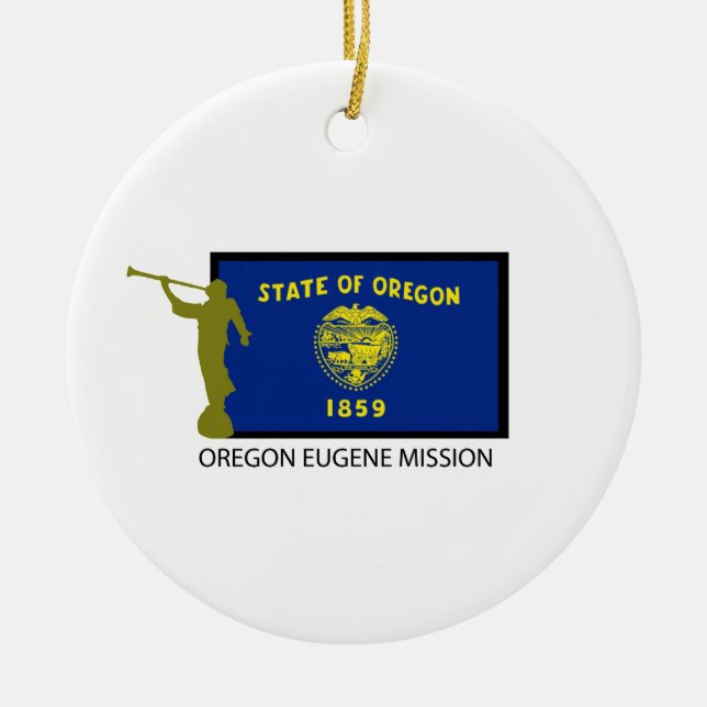 OREGON EUGENE MISSION LDS CTR CERAMIC ORNAMENT (Front)