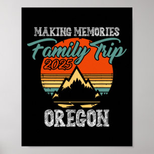 Oregon Family Trip 2025 Adventure Summer Vacation Poster