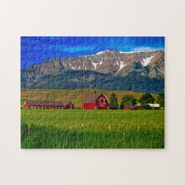 Oregon Farm Buildings. Jigsaw Puzzle (Horizontal)