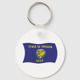 Oregon Flag Keychain