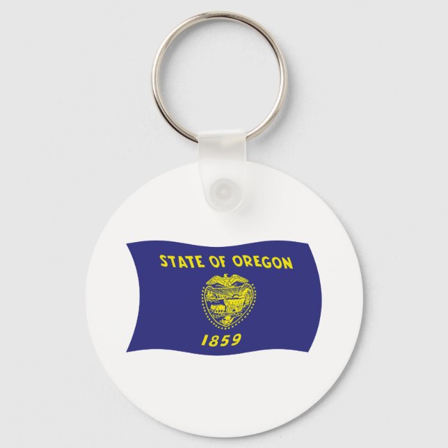Oregon Flag Keychain (Front)