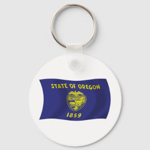 Oregon Flag Keychain