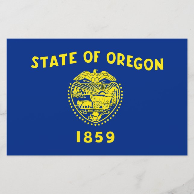 Oregon Flag Stationery (Front)