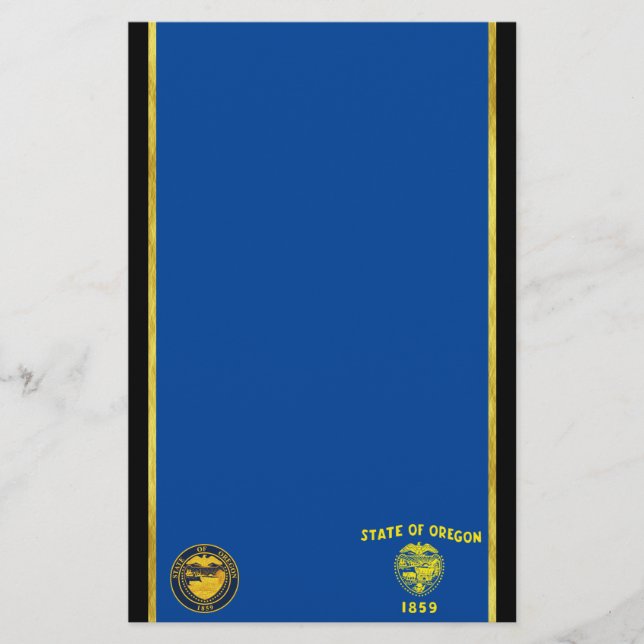 Oregon flag stationery (Front)