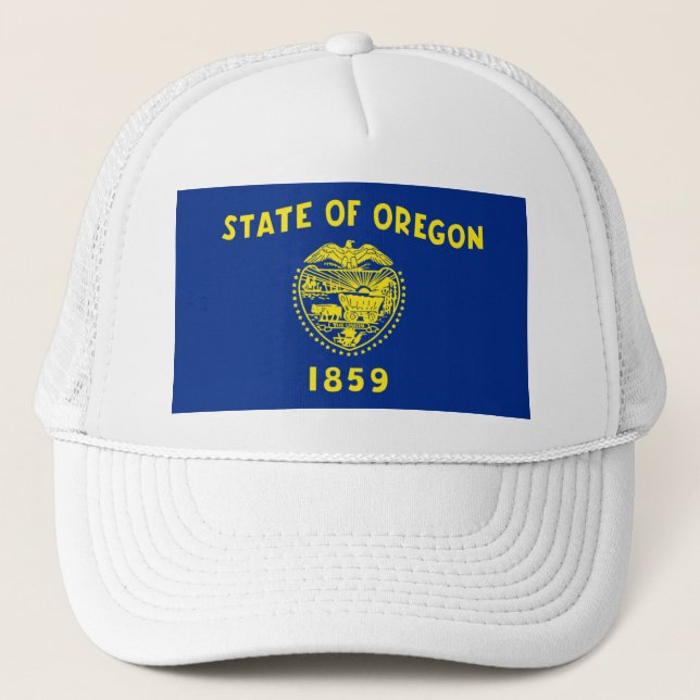 OREGON FLAG TRUCKER HAT (Front)