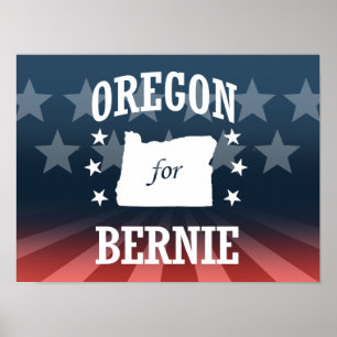 OREGON FOR BERNIE SANDERS POSTER