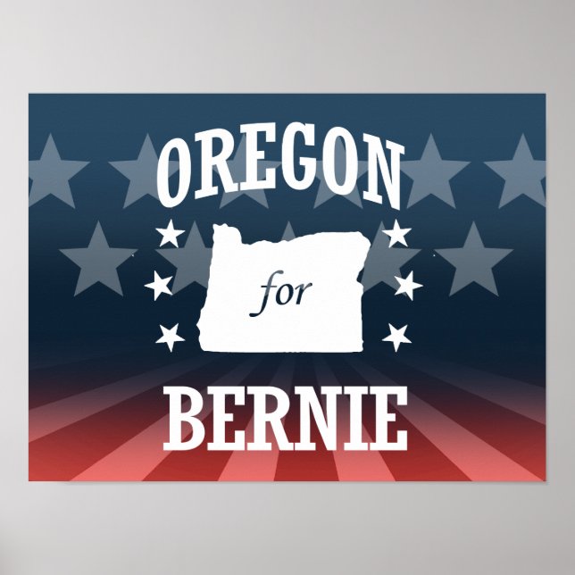 OREGON FOR BERNIE SANDERS POSTER (Front)