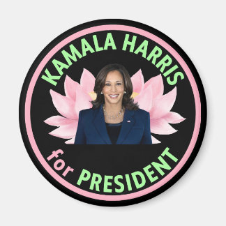 Oregon for Harris Circle Magnet