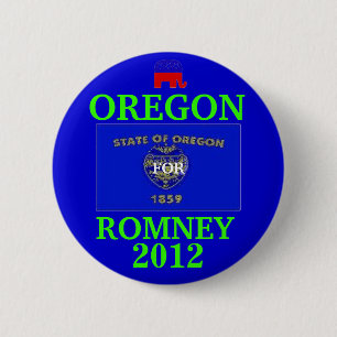 Oregon for Romney 2012 2 Inch Round Button