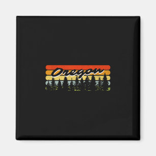 Oregon Forest Sunset Trees Cabin Theme Souvenir Magnet