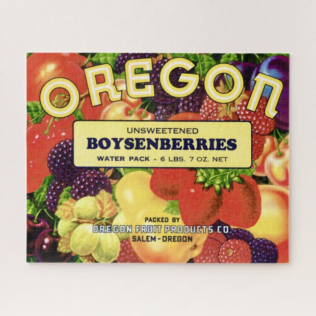 Oregon Fruit 11x14 Jigsaw Puzzle (Horizontal)