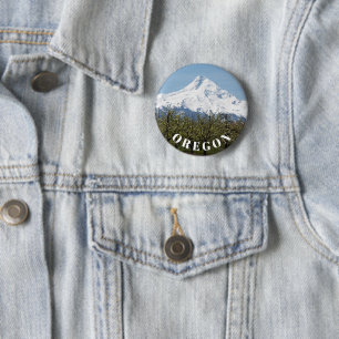 Oregon Fruit Orchards and Mount Hood 2 Inch Round Button