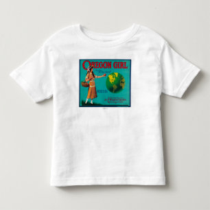 Oregon Girl Apple Crate LabelElgin, OR Toddler T-shirt