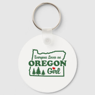 Oregon Girl Keychain
