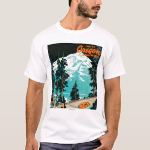 Oregon Highways Advertising Poster T-Shirt