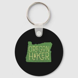 Oregon Hiker Outdoors Clic Retro Hiking Adventure Keychain