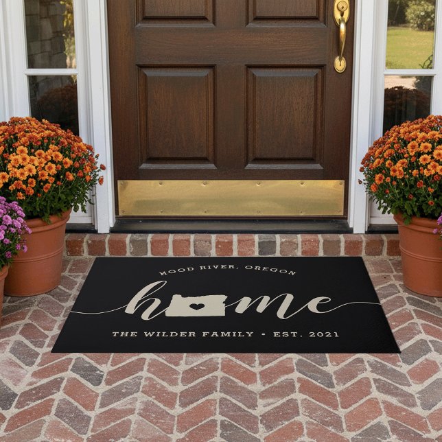 Oregon Home State Personalized Doormat (Creator Uploaded)