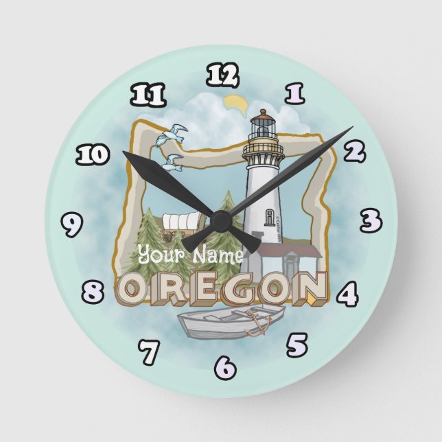 Oregon Lighthouse clock (Front)