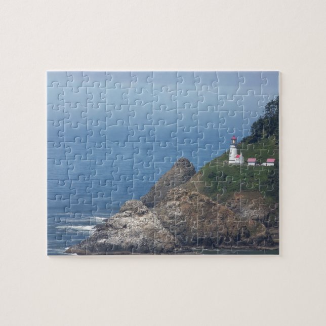 Oregon Lighthouse Jigsaw Puzzle (Horizontal)