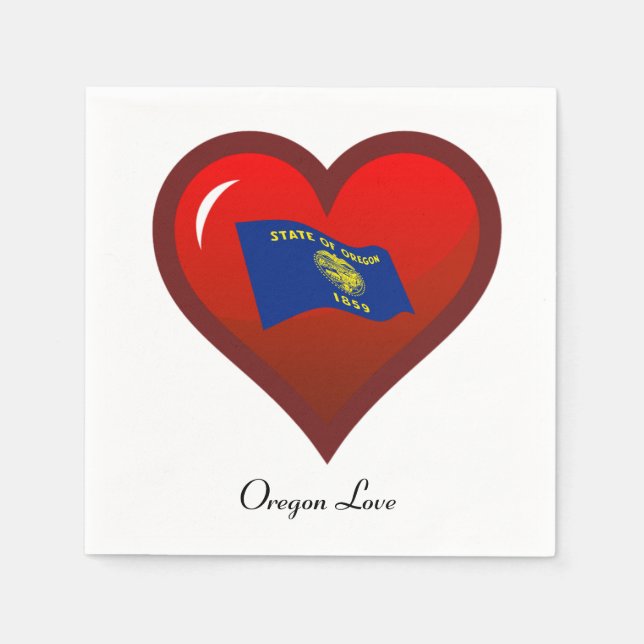 Oregon Love Napkin (Front)
