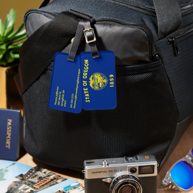 Oregon Luggage Tag (Front & Back)