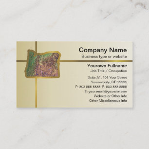 Oregon Map Business Card