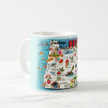 Oregon Map Mug<br><div class="desc">Vintage, retro Oregon State Map repurposed on a mug or on any drink ware products.</div>