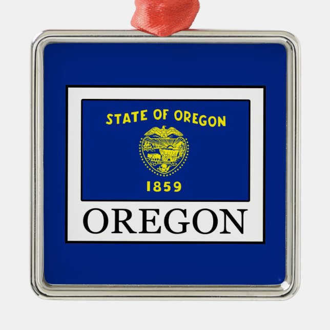 Oregon Metal Ornament (Front)