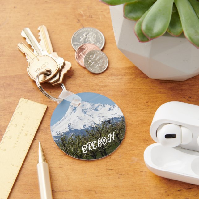 Oregon Mount Hood Photo Keychain (Desk)