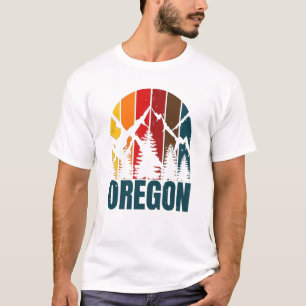 Oregon Mountains Retro Vintage T-Shirt