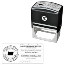 Oregon Notary Public Acknowledgement Stamp