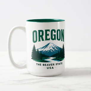Oregon Pacific Coast Wilderness Escape Two-Tone Coffee Mug