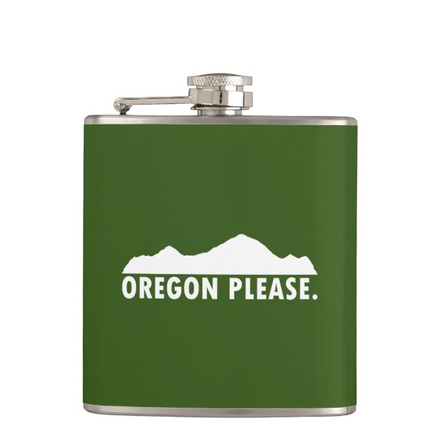 Oregon Please Hip Flask (Front)