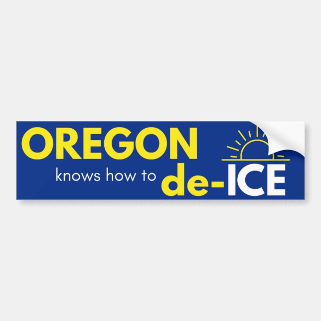 Oregon political bumper sticker (Front)